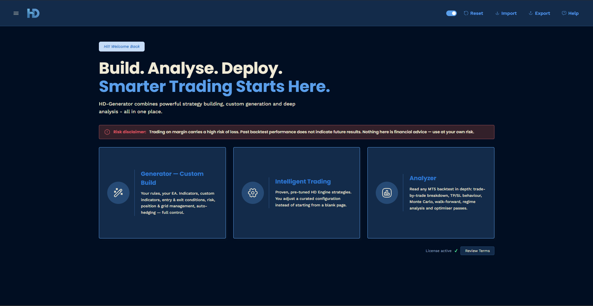 HD Generator Studio Interface - View 2